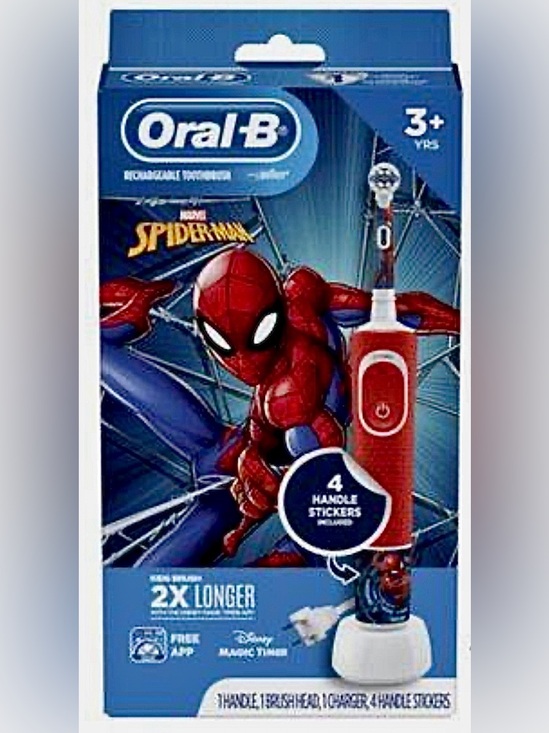 Other - Oral‑B Kids Electric Toothbrush with Spider‑Man Graphic - Red